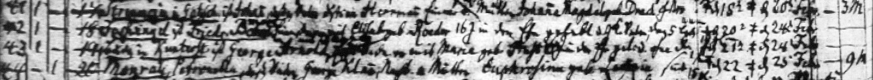 Bestattungseintrag von 1785 aus dem Kirchenbuch der Landgemeinde Graudenz mit dem Sterbeeintrag des Friedrich Bomert