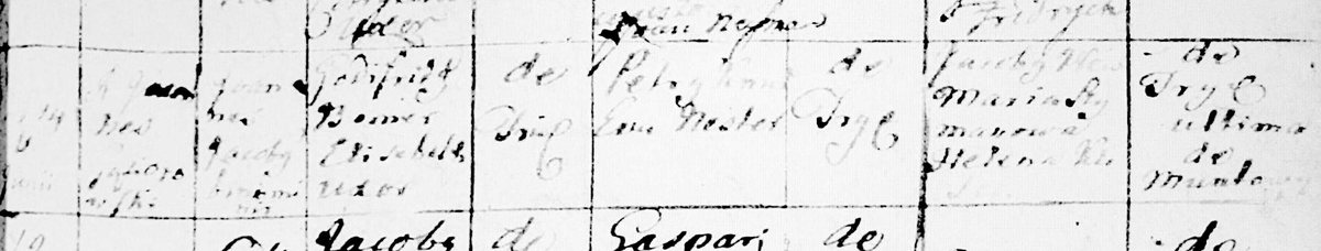 Taufeintrag von 1770 aus Tryll über die Zwillingsgeburt des Joannes und Jacobus